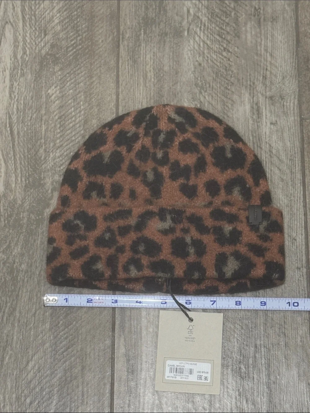 All Saints Leopard-Print Beanie